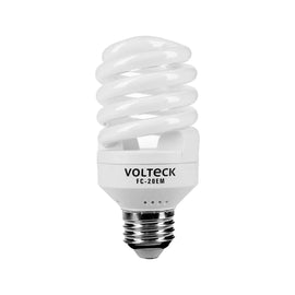 Lampara espiral mini t2 20 w luz de dia en blister, volteck    F-20EM - Hergui Musical