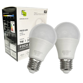Foco de leds 7w, Luz Fria 6500K  AMABLELUZ   F01W7D - Hergui Musical