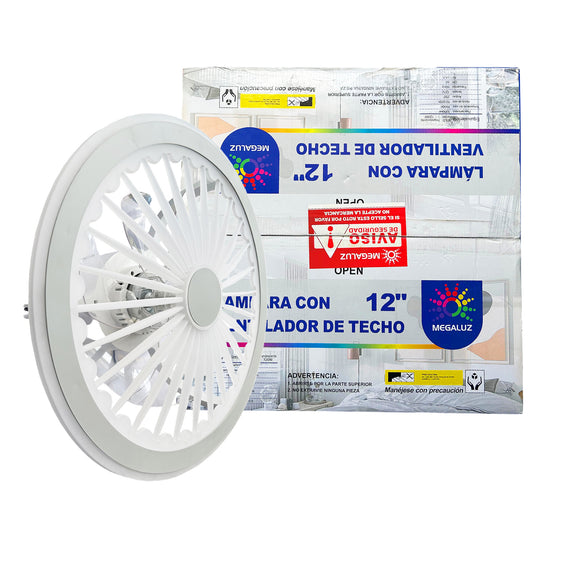 Ventilador de techo led con Lámpara  MEGALUZ LED  F60060