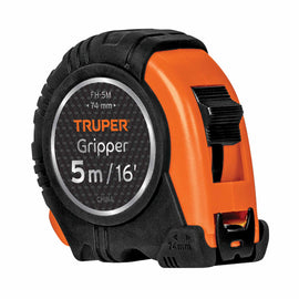 Flexómetro gripper 5 m cinta 13 mm  TRUPER  FH-5MC - Hergui Musical