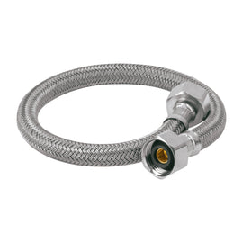 Manguera lavabo/fregadero, vinilo gris, 1/2" x 1/2", 40 cm   Foset   FLA-40V - Hergui Musical