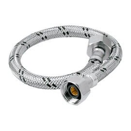 Manguera lavabo/fregadero, acero inox, 1/2" x 1/2", 40 cm   Foset    FLA-40X - Hergui Musical