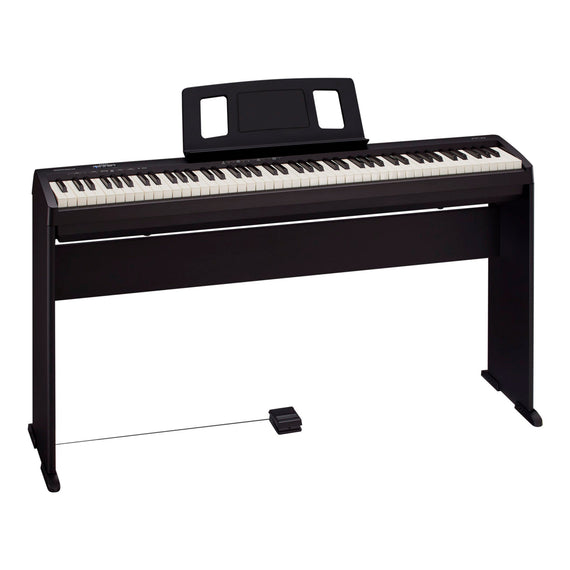 Piano digital Roland 88 Teclas, con base, Bluetooth, color negro  Roland  FP-10-BK-C - Hergui Musical