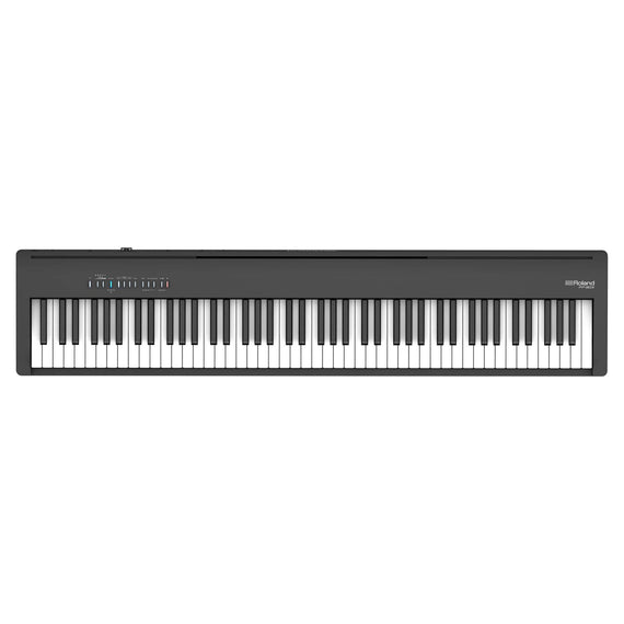 Piano Digital 88 teclas PHA-4: con escape y sensación de marfil c/Bluetooth color negro con mayor rendimiento y calidad de sonido  ROLAND  FP-30X-BK - Hergui Musical