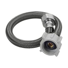 Manguera para wc, vinilo, 1/2"x7/8", 35cm, conector plástico    Foset    FWC-P35V - Hergui Musical