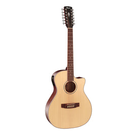 GUITARRA ELECTROACUSTICA CORT DE 12 CUERDAS, NATURAL MATE   GA-MEDX-12-OP - Hergui Musical