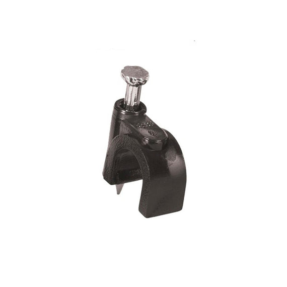 Bolsa de 20 grapas negras de 8mm para cable redondo  VOLTECK   GCU-8N - Hergui Musical