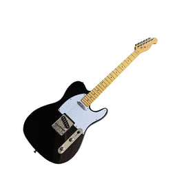 GUITARRA ELÉCTRICA TIPO TELECASTER, COLOR NEGRO CON BLANCO, ACABADO BRILLANTE  ROMMS   GE-T1BW - Hergui Musical