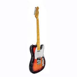 GUITARRA ELÉCTRICA TIPO TELECASTER, COLOR SUNBURST, ACABADO BRILLANTE  ROMMS   GE-T1SB - Hergui Musical
