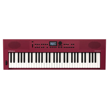 Teclado de creación musical, color Rojo, más de 1000 tonos, secuenciador de acordes y acompañamientos  ROLAND  GOKEYS3-RD - Hergui Musical