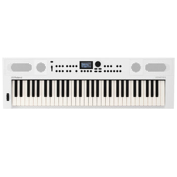 Teclado de creación musical, color Blanco, más de 1000 tonos, secuenciador de acordes y acompañamientos  ROLAND  GOKEYS5-WH - Hergui Musical