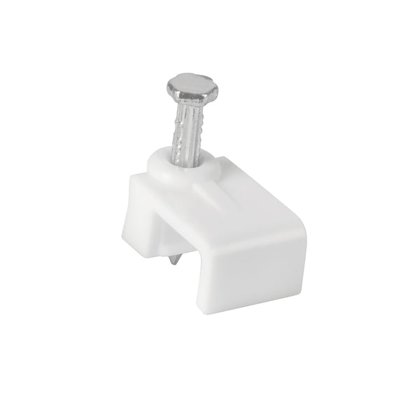 BOLSA CON 20 GRAPAS BLANCAS DE 5 X 8.5mm PARA CABLE PLANO    TRUPER     GPL-8B - Hergui Musical