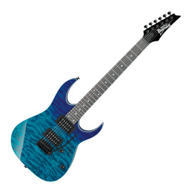 GUITARRA ELECTRICA IBANEZ ''GIO RG'' AZUL DEGRADADO TRANSPARENTE  GRG120QASP-BGD