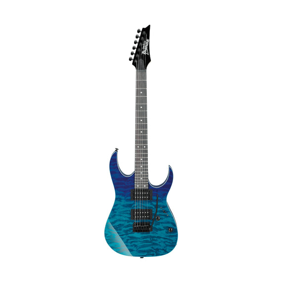 GUITARRA ELECTRICA IBANEZ ''GIO RG'' AZUL DEGRADADO TRANSPARENTE  GRG120QASP-BGD