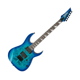 GUITARRA ELECTRICA IBANEZ ''GIO RG'' AZUL TRANSPARENTE/SOMBREADO AZUL  GRGR221PA-AQB - Hergui Musical