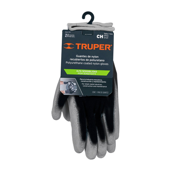 Guantes de nylon recubiertos de poliuretano, ch, truper   GU-111 - Hergui Musical