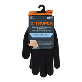 Guantes de poliéster con puntos de pvc en palma, ch, truper   GU-441 - Hergui Musical