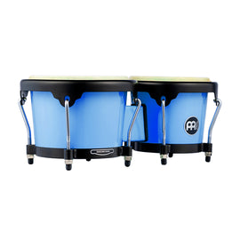 Bongo Headliner de Meinl de 6.5" y 7.5" pulgadas, Glacier Blue, parches de piel de búfalo seleccionados a mano, aros redondeados de 2.5 mm  MEINL  HB50-GBU - Hergui Musical