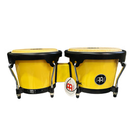 Bongo Headliner de Meinl de 6.5" y 7.5" pulgadas, ILLUMINATING YELLOW, parches de piel de búfalo seleccionados a mano  HEADLINER   HB50-IYW - Hergui Musical
