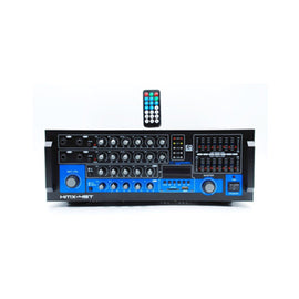 MEZCLADORA AMPLIFICADA 4 CANALES USB/FM/BLUETOOTH  350w ESTÉREO  HARDEN   HMX-4ST - Hergui Musical