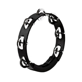 Pandero 8" serie Headliner, 2 hileras de crótalos de acero inoxidable  HTT8BLK - Hergui Musical
