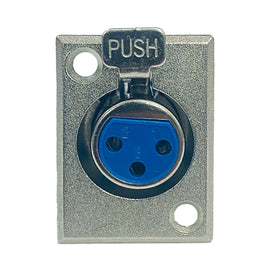 JACK CANON PARA CHASIS PLATEADO  KAPTON     JA-153 - Hergui Musical