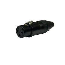 PLUG CANON HEMBRA NEGRO  SOLCOR   JKCANN - Hergui Musical