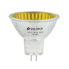 LAMPARA DE HALOGENO AMARILLO 50W TIPO mr16 EN CAJA    VOLTECK    JR-50A - Hergui Musical