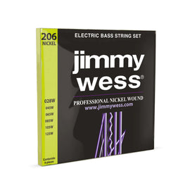 Jgo. de 6 cuerdas para bajo eléctrico  JIMMY WESS  WNB206 - Hergui Musical