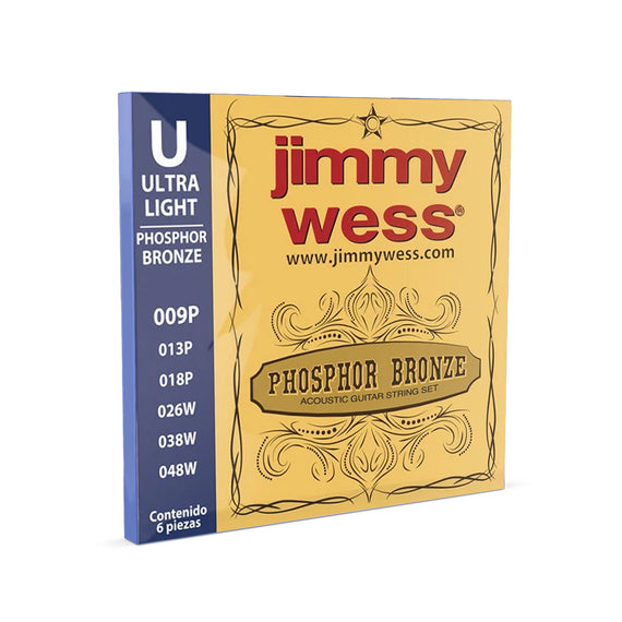JGO DE CUERDAS ACERO JIMMY WESS WB9 - Hergui Musical