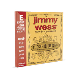 JGO DE CUERDAS ACERO JIMMY WESS WB10 - Hergui Musical