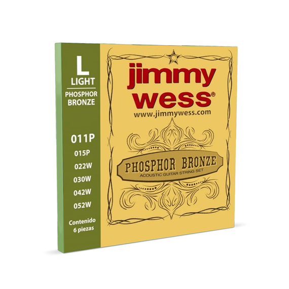 JGO DE CUERDAS ACERO JIMMY WESS WB11 - Hergui Musical