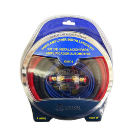 KIT CAL. 4 PARA INSTALACIÓN DE AMPLIFICADOR  KRACK   KAK-4AWG - Hergui Musical