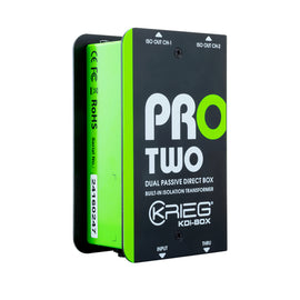Caja directa Pasiva Krieg, KDi-Box PRO-TWO, 2x2  980336 - Hergui Musical