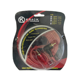 CABLE 2 RCA MACHO-MACHO 6m  KRACK KR-20 - Hergui Musical