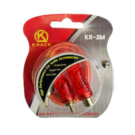 CABLE "Y" DE RCA 2 MACHOS 1 HEMBRA  KRACK   KR-2M - Hergui Musical