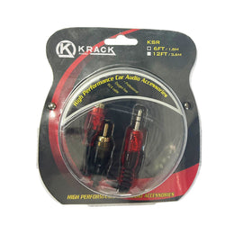 CABLE 2 RCA MACHO A PLUG 3.5mm  KRACK  KSR-6 - Hergui Musical