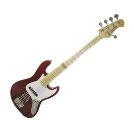 BAJO ELECTRICO 5 CUERDAS COLOR ROJO  LOGAN   L-EB-5C-1-1RD - Hergui Musical
