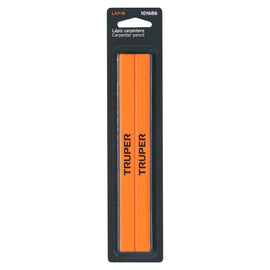 Blíster con 2 lápices de 18 cm para carpintero, truper  LAP-18 - Hergui Musical
