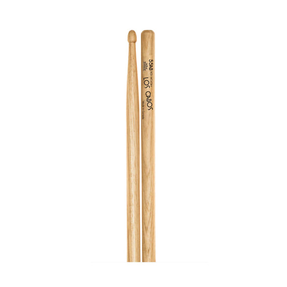 Jgo. de baquetas 5AB, punta de madera  RED HICKORY  LOS CABOS     LCD55ABRH - Hergui Musical