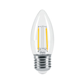 LAMPARA LED TIPO VELA 3WATS CON FILAMENTO LUZ CALIDA BLISTER  VOLTECK   LED-V3FC - Hergui Musical