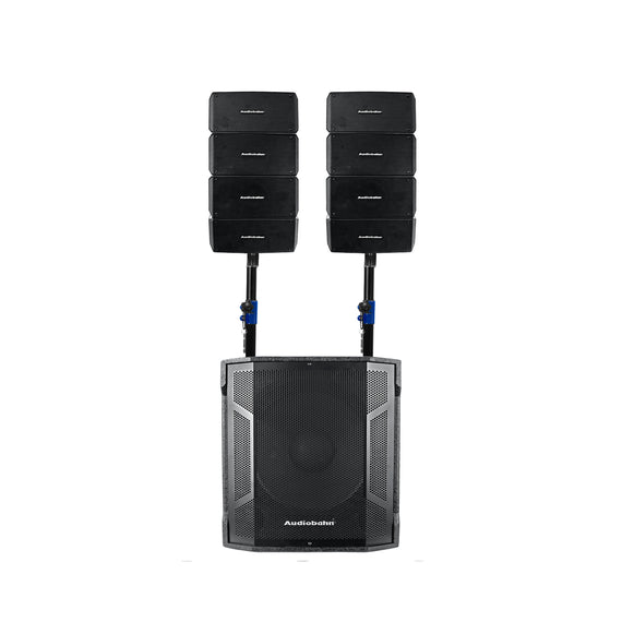 SISTEMA AUDIOBAHN DE AUDIO 500w RMS CON SUBWOOFER 15
