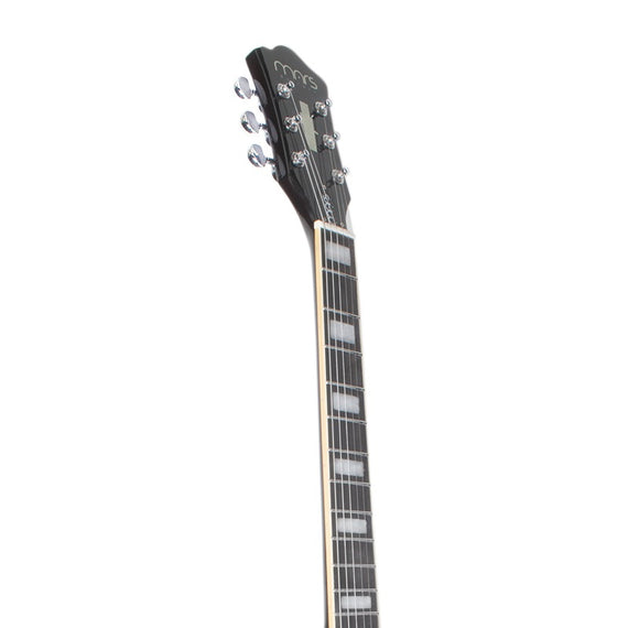 Guitarra eléctrica Lp Standard, color Brown, de lujo con cuerpo de caoba y tapa de maple acolchado  MARS   LP-STANDARD-BRO - Hergui Musical