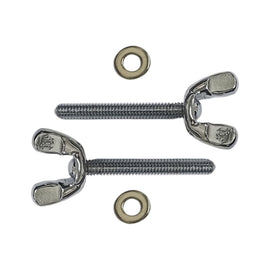 Jgo. de 2 Pzas.de Tornillos de aleta corta y arandelas  LP Latin Percussion  LP760A-SB - Hergui Musical