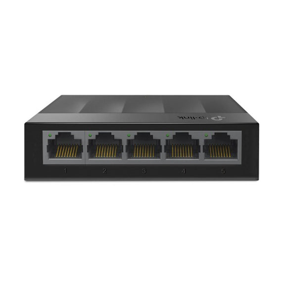 SWITCH DE 5 PUERTOS GIGABIT PARA ESCRITORIO TP-LINK LS1005G PLUG AND PLAY Y GREEN ETHERNET  LS1005G - Hergui Musical