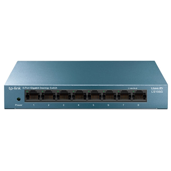 SWITCH GIGABIT TP-LINK LS108G, AZUL, 10 W, 8 PUERTOS  LS108G - Hergui Musical