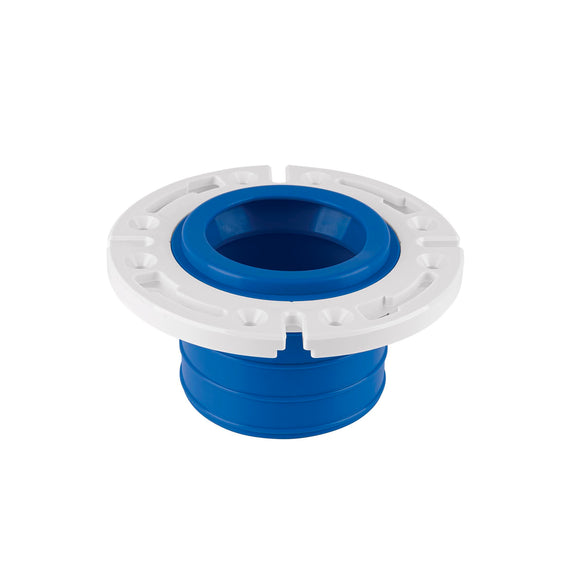 Brida con cuello flexible para WC, tubería de 4
