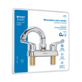 Mezcladora manerales palanca cuello curvo para lavabo, basic  FOSET  M-050PB - Hergui Musical