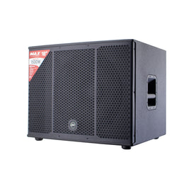 Subwoofer 18" x 1 Amplificado con DSP, 1500w Program, 132dB, amplificador clase D,  QMC    MAX-118 - Hergui Musical
