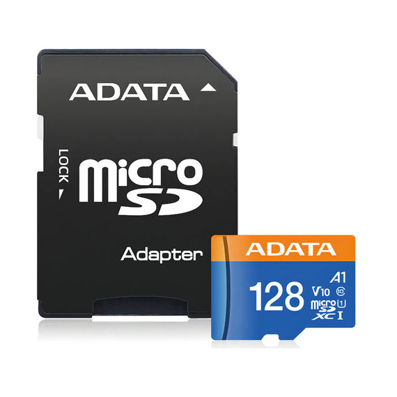 Memoria Micro SD ADATA AUSDX128GUICL10A1-RA1, 128 GB, 100 MB/s, Negro, Clase 10  MEMDAT2890 - Hergui Musical